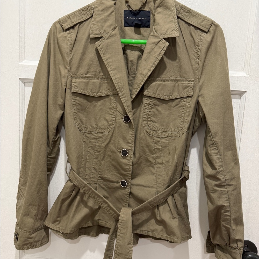 Banana Republic Women's Olive Utility Jacket